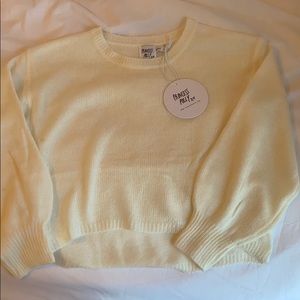 Cream princess prolly cropped sweater